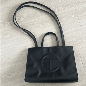 Telfar Black Medium Shopping Bag